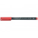 Penna a punta sintetica Staedtler Lumocolor permanent pen 317 M rosso 317-2 (Conf.10)