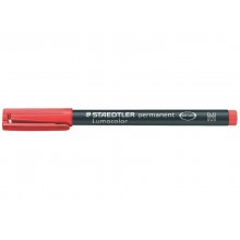 Penna a punta sintetica Staedtler Lumocolor permanent pen 317 M rosso 317-2 (Conf.10)
