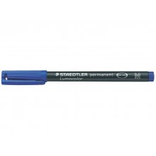 Penna a punta sintetica Staedtler Lumocolor permanent pen 317 M blu 317-3 (Conf.10)