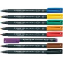 Penna a punta sintetica Staedtler Lumocolor permanent pen 317 M blu 317-3 (Conf.10)
