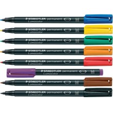 Penna a punta sintetica Staedtler Lumocolor permanent pen 317 M blu 317-3 (Conf.10)
