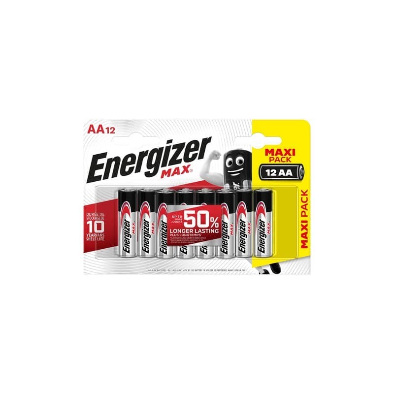 Batterie ENERGIZER Max AA  conf. da 12 - E301531400