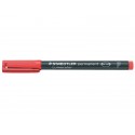 Penna a punta sintetica Staedtler Lumocolor permanent pen 318 F rosso 318-2 (Conf.10)