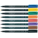 Penna a punta sintetica Staedtler Lumocolor permanent pen 318 F blu 318-3 (Conf.10)