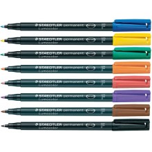 Penna a punta sintetica Staedtler Lumocolor permanent pen 318 F blu 318-3 (Conf.10)