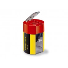 Temperamatite con contenitore Staedtler Noris Design 511 004 giallo-nero 511 004 (Conf.10)