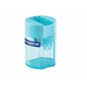 Temperamatite con contenitore Staedtler Noris a 2 fori 512 006 cyan verde Tiffany - 512 006-37