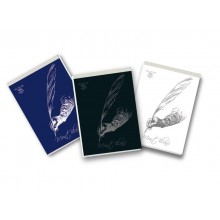 Blocco con punto metallico 70 fogli PIGNA Mont Blanc A5 a fogli bianchi assortiti - 0229120BI (Conf.10)
