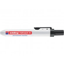 Marcatore permanente edding Retract 11 punta conica 1,5-3 mm nero E-11 001