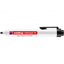 Marcatore permanente edding Retract 11 punta conica 1,5-3 mm nero E-11 001