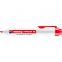 Marcatore permanente edding Retract 11 punta conica 1,5-3 mm rosso E-11 002