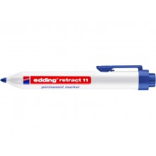 Marcatore permanente edding Retract 11 punta conica 1,5-3 mm blu E-11 003