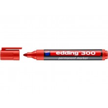 Marcatore permanente edding 300 punta tonda 1,5-3 mm rosso E-300 002 (Conf.10)