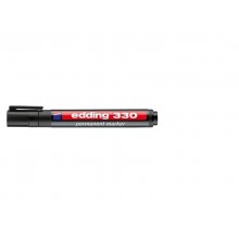 Marcatore permanente edding 330 punta scalpello 1-5 mm nero E-330 001 (Conf.10)