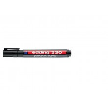 Marcatore permanente edding 330 punta scalpello 1-5 mm nero E-330 001 (Conf.10)
