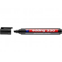 Marcatore permanente edding 330 punta scalpello 1-5 mm nero E-330 001 (Conf.10)