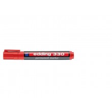 Marcatore permanente edding 330 punta scalpello 1-5 mm rosso E-330 002 (Conf.10)