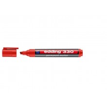 Marcatore permanente edding 330 punta scalpello 1-5 mm rosso E-330 002 (Conf.10)