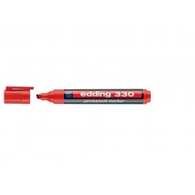 Marcatore permanente edding 330 punta scalpello 1-5 mm rosso E-330 002 (Conf.10)