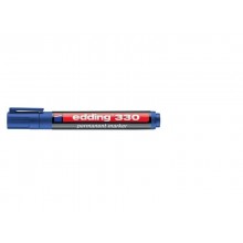 Marcatore permanente edding 330 punta scalpello 1-5 mm blu E-330 003 (Conf.10)