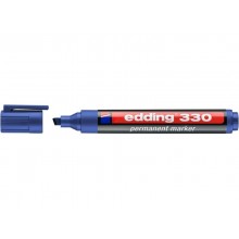 Marcatore permanente edding 330 punta scalpello 1-5 mm blu E-330 003 (Conf.10)