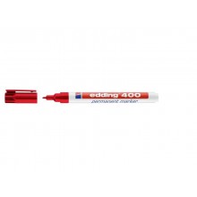 Marcatore permanente edding 400 punta conica 1 mm rosso E-400 002 (Conf.10)