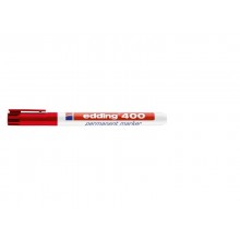 Marcatore permanente edding 400 punta conica 1 mm rosso E-400 002 (Conf.10)