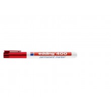 Marcatore permanente edding 400 punta conica 1 mm rosso E-400 002 (Conf.10)