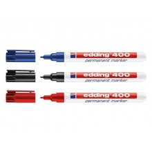 Marcatore permanente edding 400 punta conica 1 mm blu E-400 003 (Conf.10)
