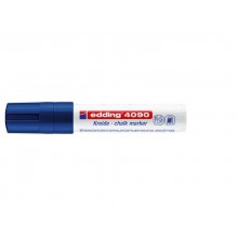 Marcatore a gesso liquido edding 4090 punta scalpello 4-15 mm blu E-4090 003