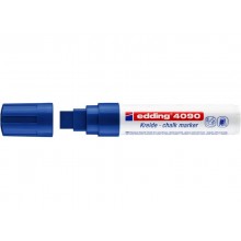 Marcatore a gesso liquido edding 4090 punta scalpello 4-15 mm blu E-4090 003