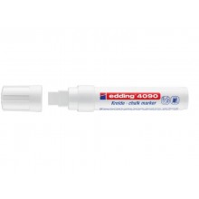 Marcatore a gesso liquido edding 4090 punta scalpello 4-15 mm bianco E-4090 049
