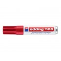 Marcatore permanente edding 500 punta scalpello 2-7 mm rosso E-500 002