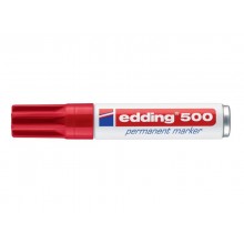 Marcatore permanente edding 500 punta scalpello 2-7 mm rosso E-500 002