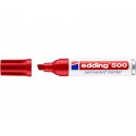 Marcatore permanente edding 500 punta scalpello 2-7 mm rosso E-500 002