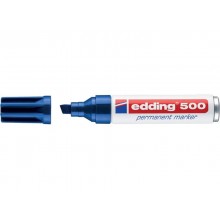 Marcatore permanente edding 500 punta scalpello 2-7 mm blu E-500 003