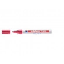 Marcatore a vernice edding 750 punta conica 2-4 mm rosso E-750 002