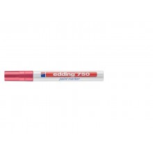 Marcatore a vernice edding 750 punta conica 2-4 mm rosso E-750 002