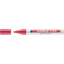 Marcatore a vernice edding 750 punta conica 2-4 mm rosso E-750 002