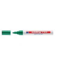Marcatore a vernice edding 750 punta conica 2-4 mm verde E-750 004
