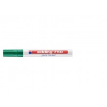 Marcatore a vernice edding 750 punta conica 2-4 mm verde E-750 004