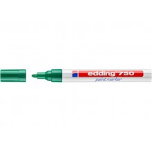 Marcatore a vernice edding 750 punta conica 2-4 mm verde E-750 004