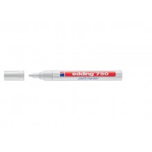 Marcatore a vernice edding 750 punta conica 2-4 mm bianco E-750 049