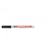Marcatore a vernice edding 751 punta conica 1-2 mm nero E-751 001