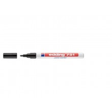 Marcatore a vernice edding 751 punta conica 1-2 mm nero E-751 001