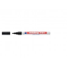 Marcatore a vernice edding 751 punta conica 1-2 mm nero E-751 001