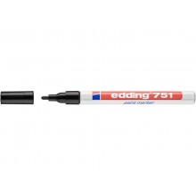 Marcatore a vernice edding 751 punta conica 1-2 mm nero E-751 001