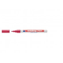 Marcatore a vernice edding 751 punta conica 1-2 mm rosso E-751 002