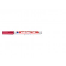 Marcatore a vernice edding 751 punta conica 1-2 mm rosso E-751 002