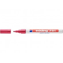 Marcatore a vernice edding 751 punta conica 1-2 mm rosso E-751 002